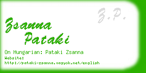 zsanna pataki business card